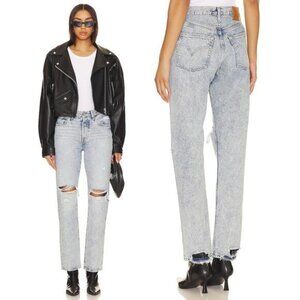 LEVI'S Premium 501 High Rise Straight Jean In Morning Joyride Size 26